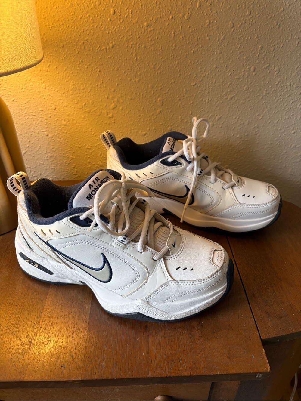 Nike White & Navy Men’s Athletic Sneakers